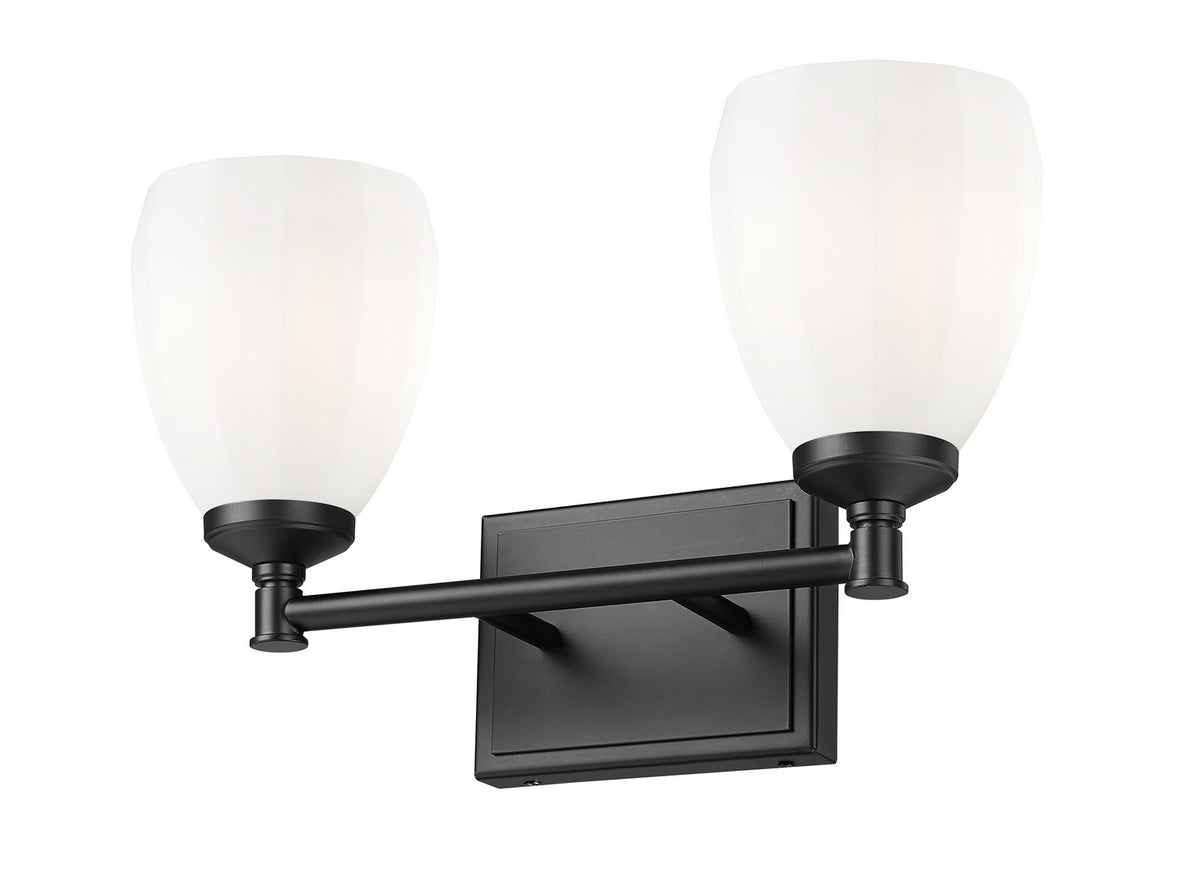 Luminaire de vanité Oren Noir mat, 16" – vue 3