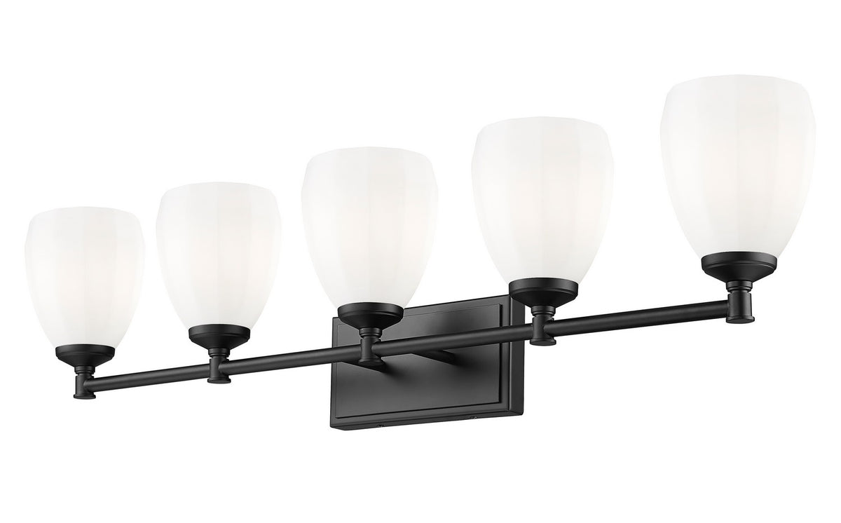 Luminaire de vanité Oren Noir mat, 38" – vue 3