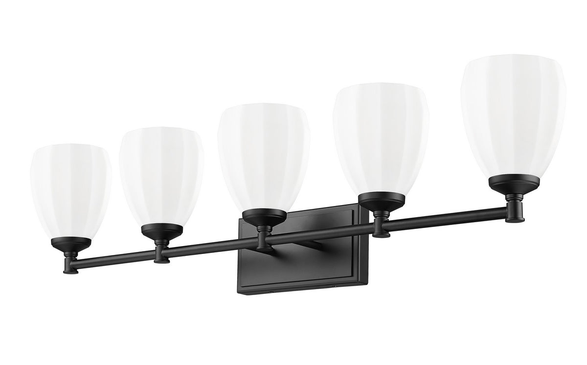 Luminaire de vanité Oren Noir mat, 38" – vue 5