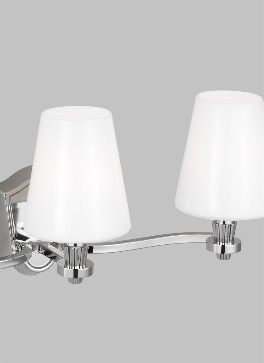 Luminaire de vanité Paisley - Nickel poli 23 3/8" by Visual Comfort Studio | Luminaires & cie