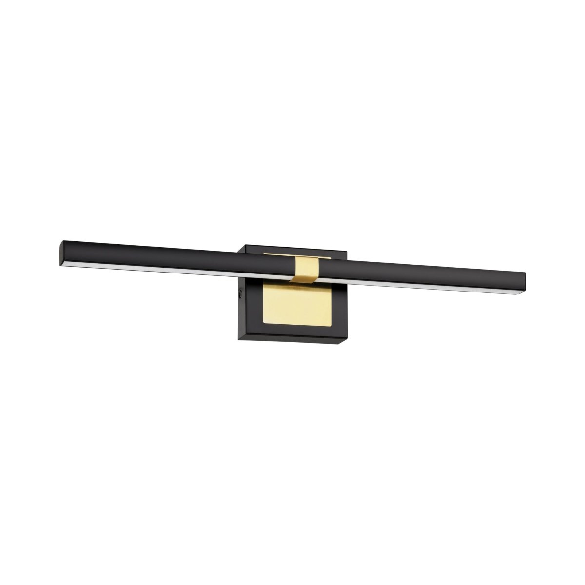 Luminaire de vanité Pierro - Noir mat et laiton brossé 23 5/8" by Eglo | Luminaires & cie