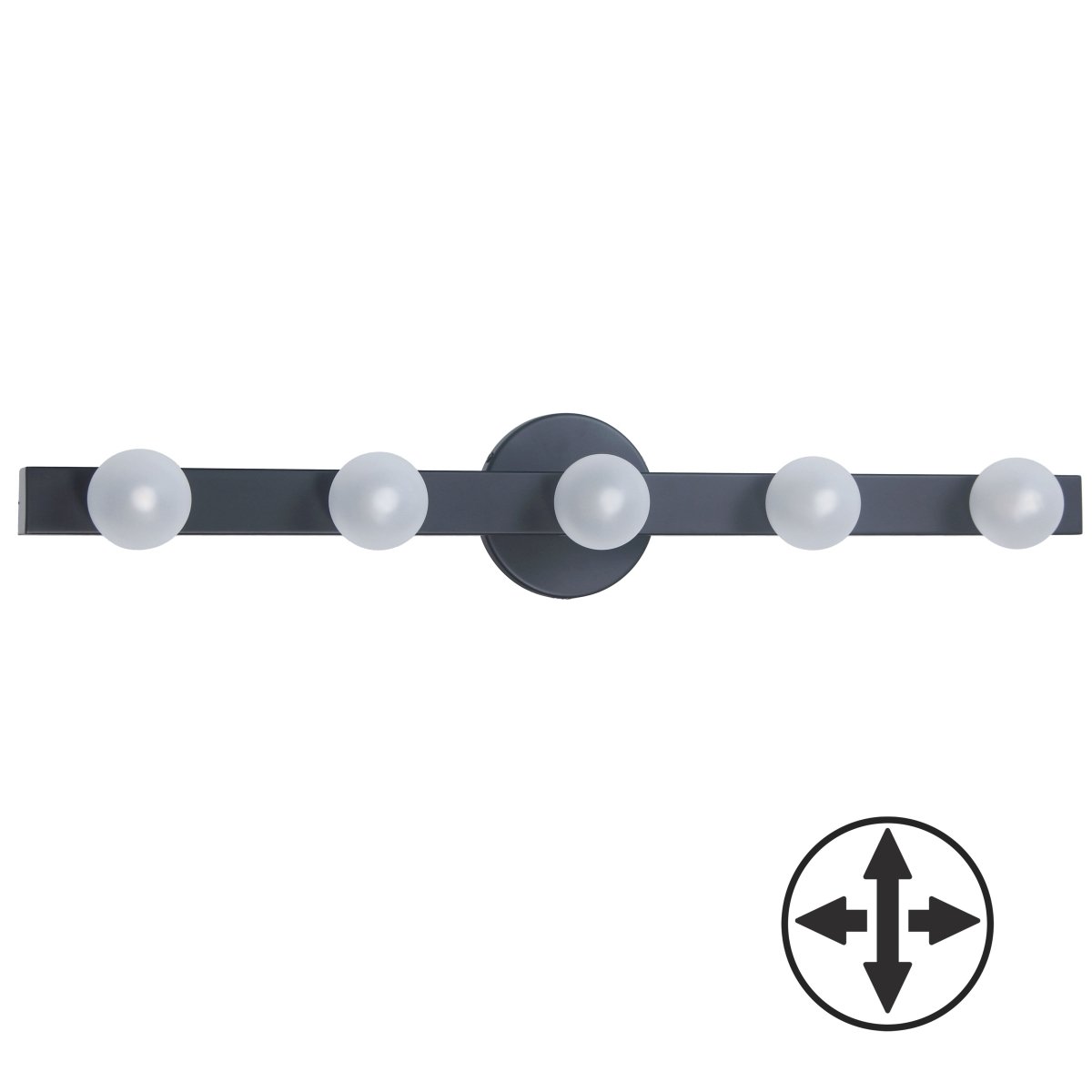Luminaire de vanité Raleigh - Noir mat 27 1/4" by Dainolite | Luminaires & cie