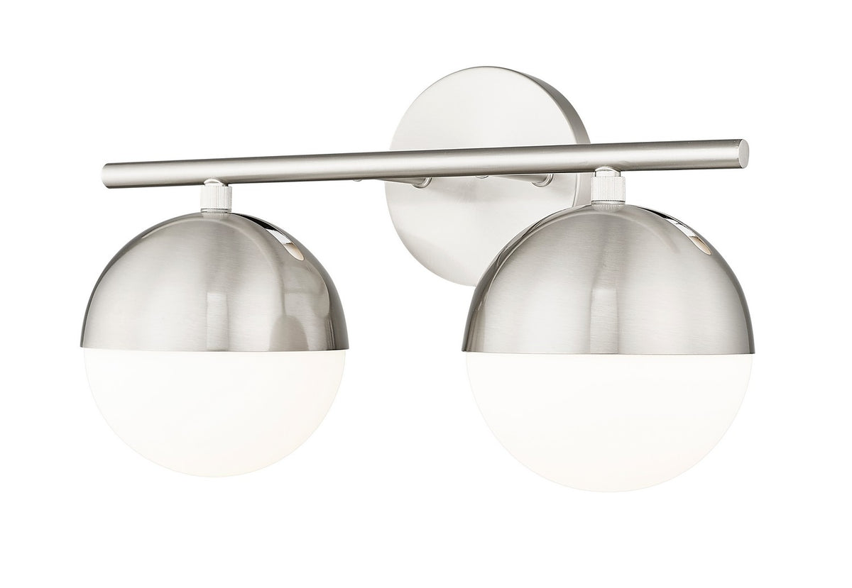 Luminaire de vanité Realm Sphere Nickel brossé, 16" – vue 2