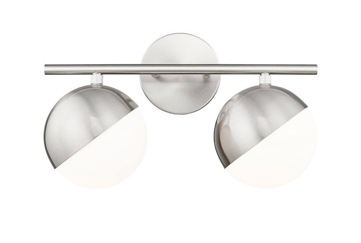 Luminaire de vanité Realm Sphere Nickel brossé, 16" – vue 3