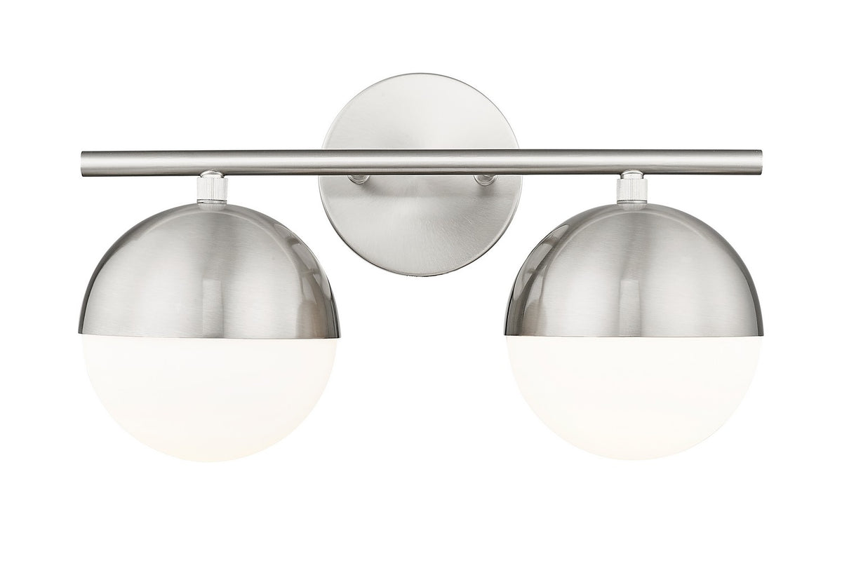 Luminaire de vanité Realm Sphere Nickel brossé, 16" – Z-Lite
