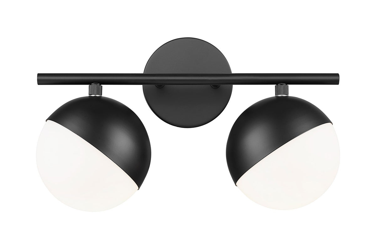 Luminaire de vanité Realm Sphere Noir mat, 16" – vue 3