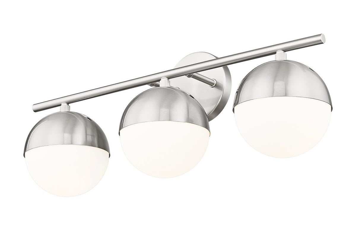 Luminaire de vanité Realm Sphere Nickel brossé, 24" – vue 2