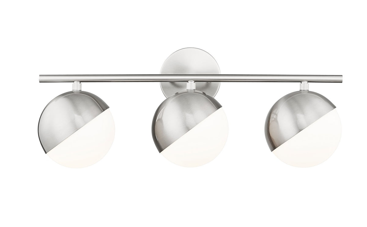 Luminaire de vanité Realm Sphere Nickel brossé, 24" – vue 3
