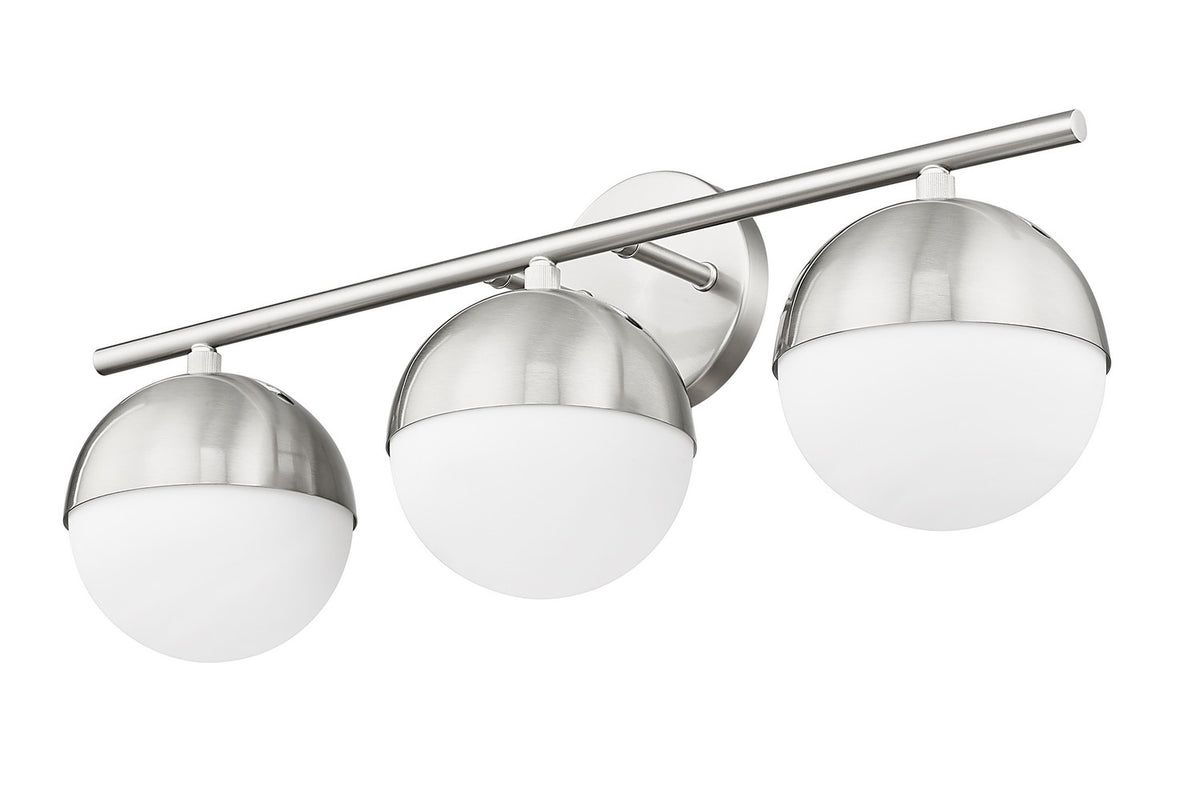 Luminaire de vanité Realm Sphere Nickel brossé, 24" – vue 4