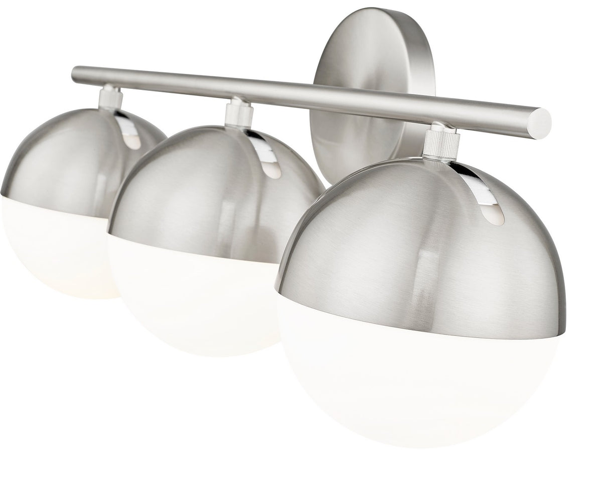 Luminaire de vanité Realm Sphere Nickel brossé, 24" – vue 5