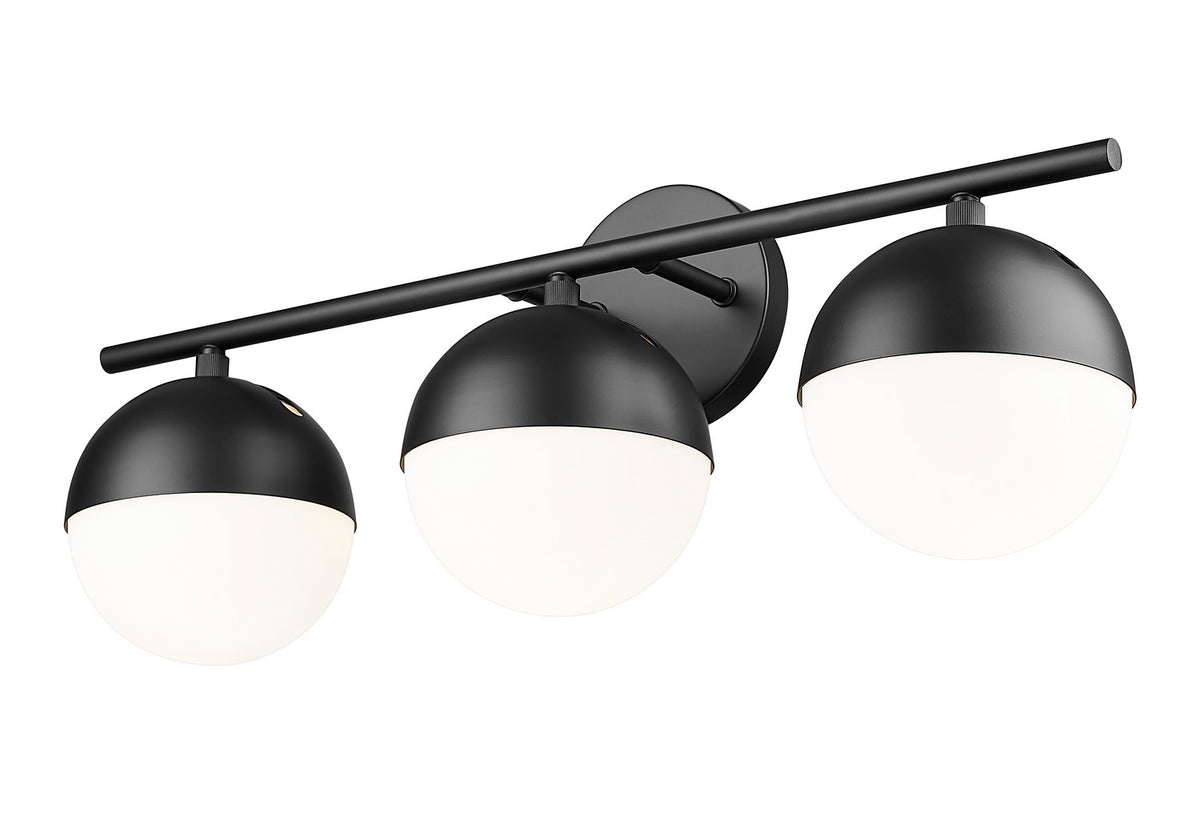 Luminaire de vanité Realm Sphere Noir mat, 24" – vue 2