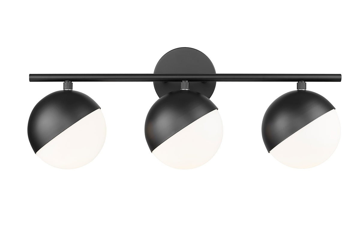 Luminaire de vanité Realm Sphere Noir mat, 24" – vue 3