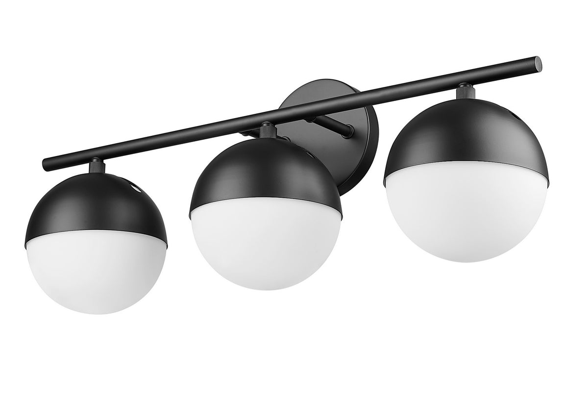 Luminaire de vanité Realm Sphere Noir mat, 24" – vue 4