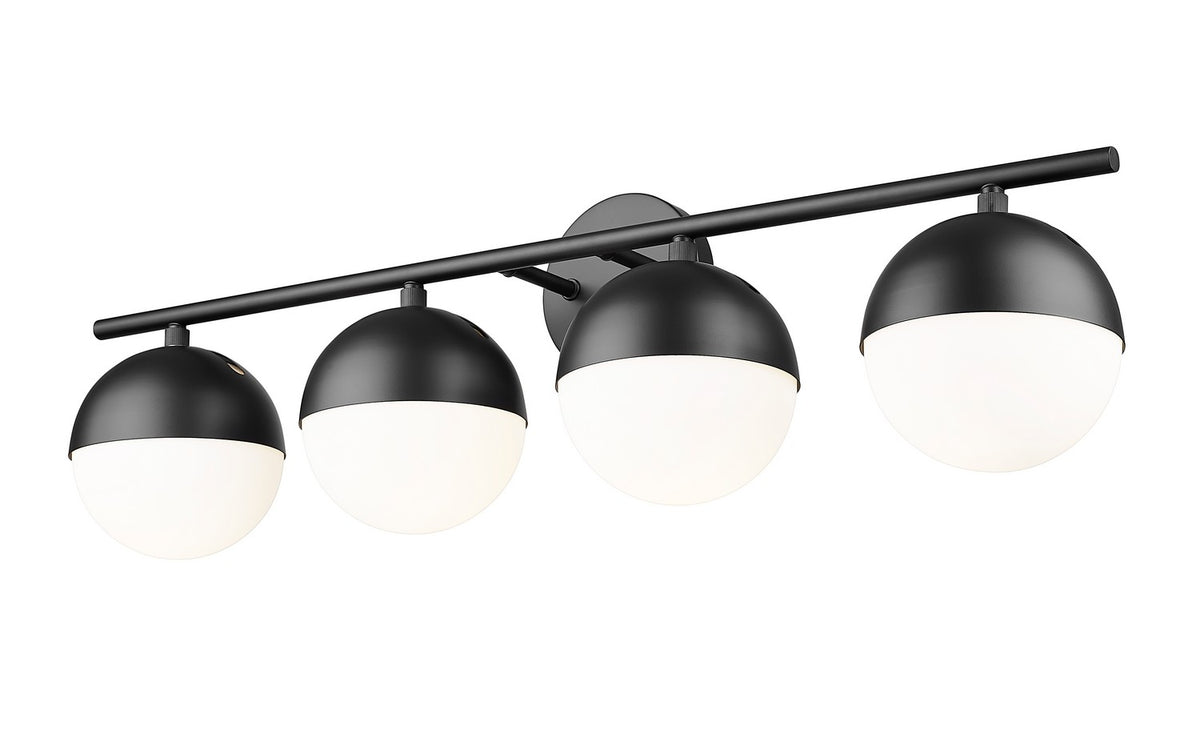 Luminaire de vanité Realm Sphere Noir mat, 32 1/4" – vue 2