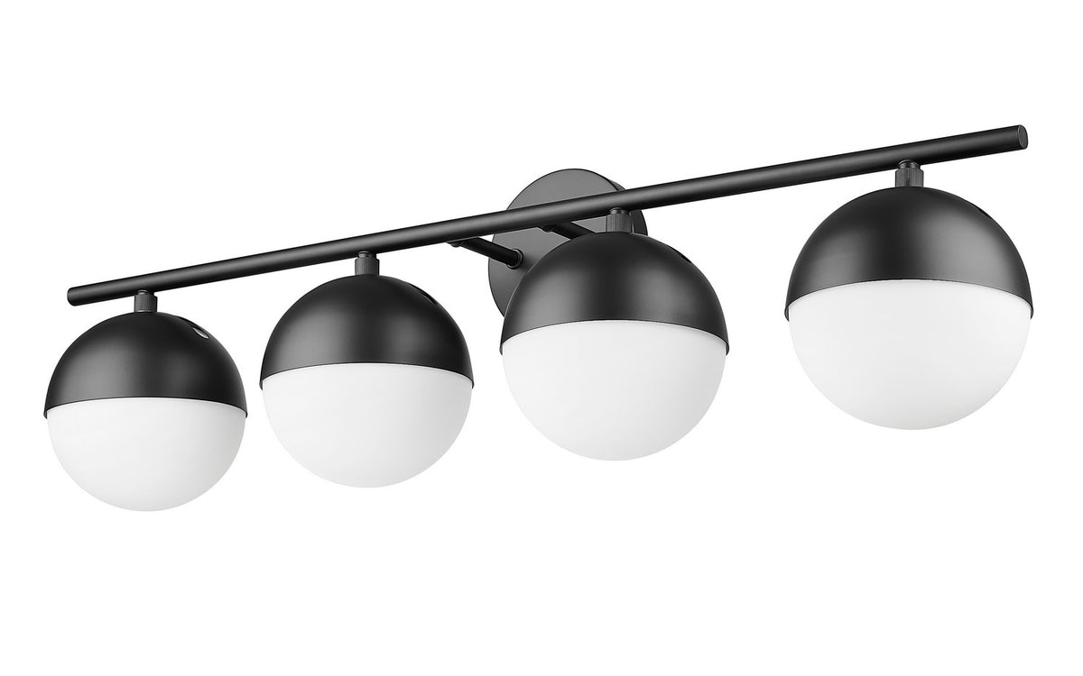 Luminaire de vanité Realm Sphere Noir mat, 32 1/4" – vue 4
