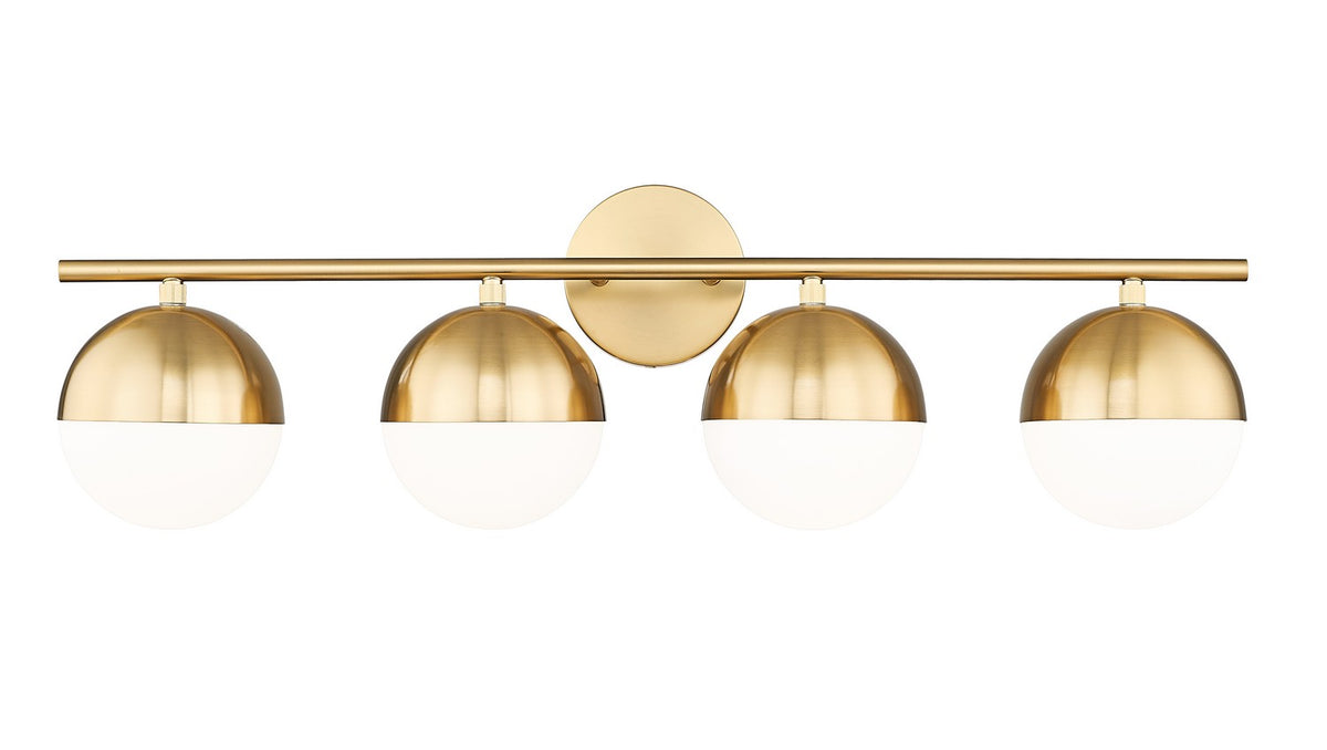 Luminaire de vanité Realm Sphere Or moderne, 32 1/4" – Z-Lite