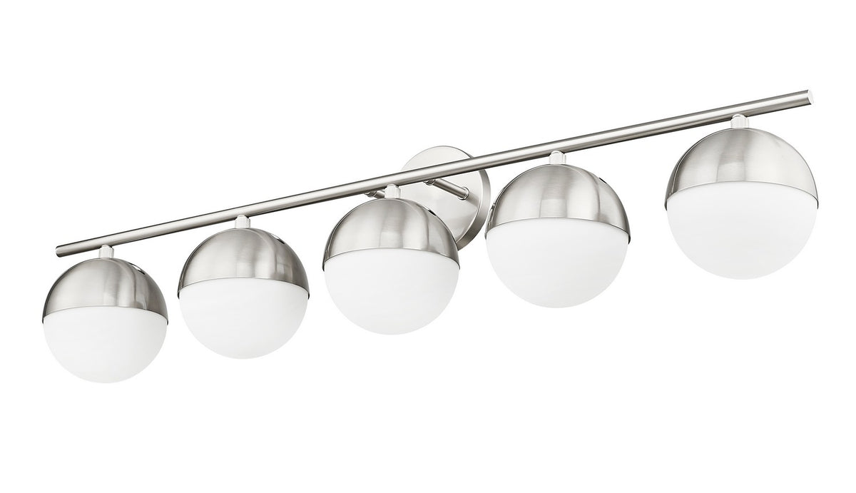 Luminaire de vanité Realm Sphere Nickel brossé, 40" – vue 4