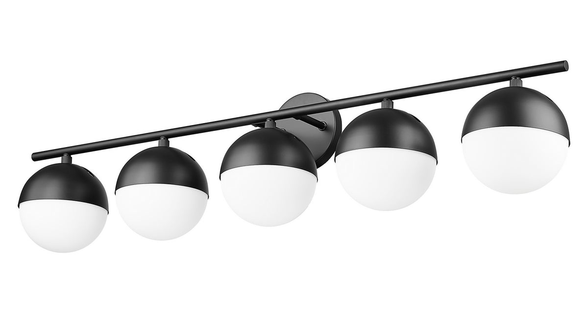 Luminaire de vanité Realm Sphere Noir mat, 40" – vue 4