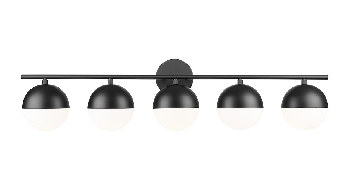 Luminaire de vanité Realm Sphere Noir mat, 40" – Z-Lite