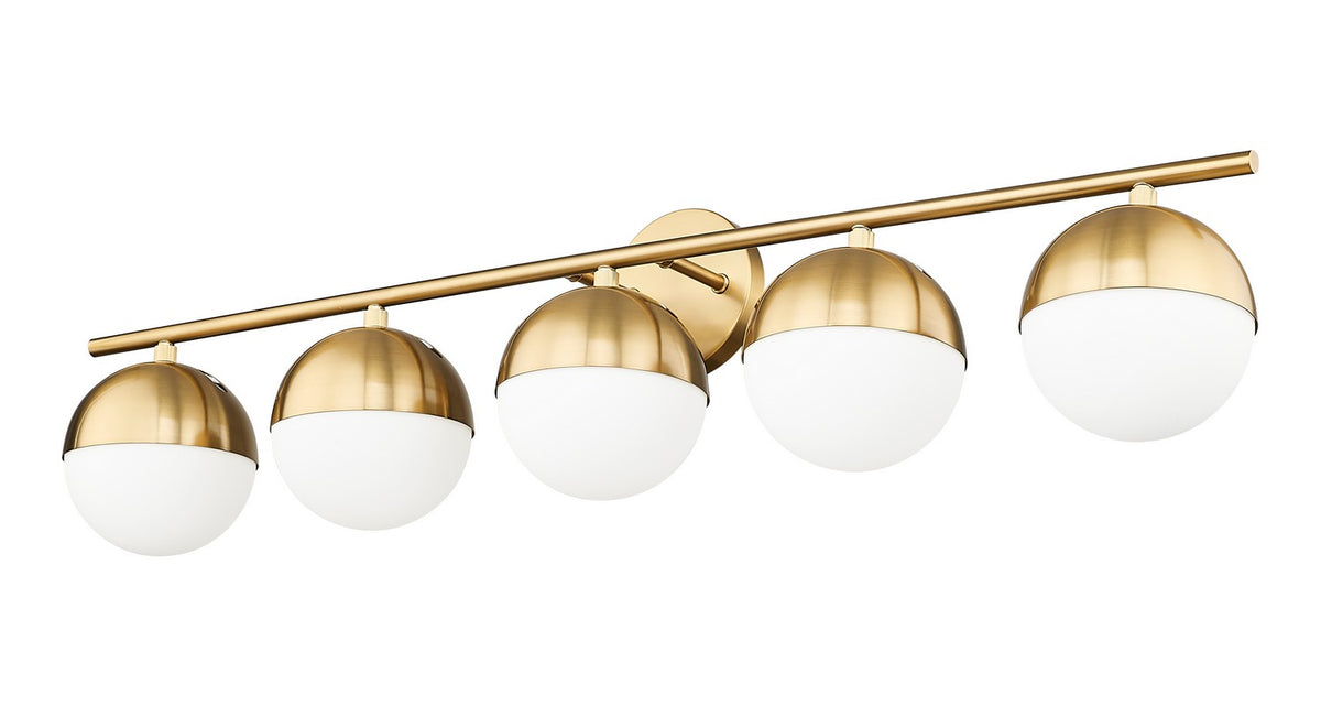 Luminaire de vanité Realm Sphere Or moderne, 40" – vue 4