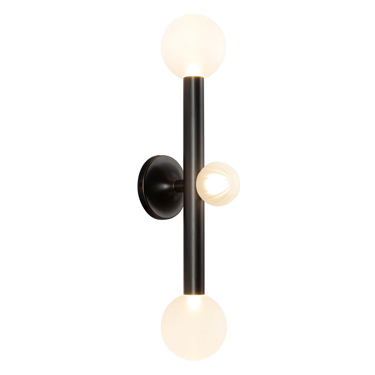 Luminaire de vanité Reese Bronze urbain / Verre opale – Kuzco Lighting