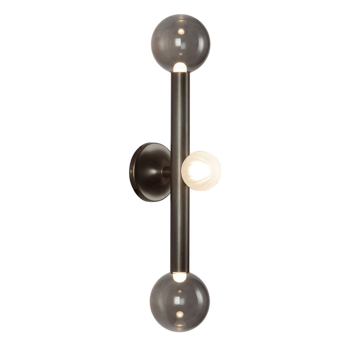 Luminaire de vanité Reese Bronze urbain / Verre fumé – Kuzco Lighting