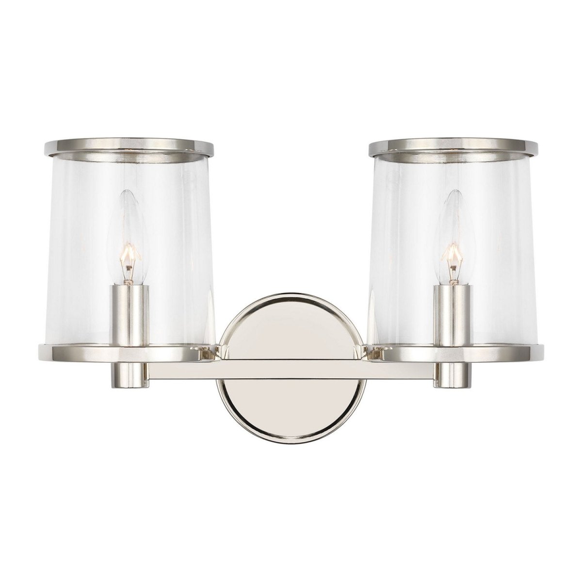Luminaire de vanité Reynolds - Nickel poli 14 5/8" by Visual Comfort Studio | Luminaires & cie
