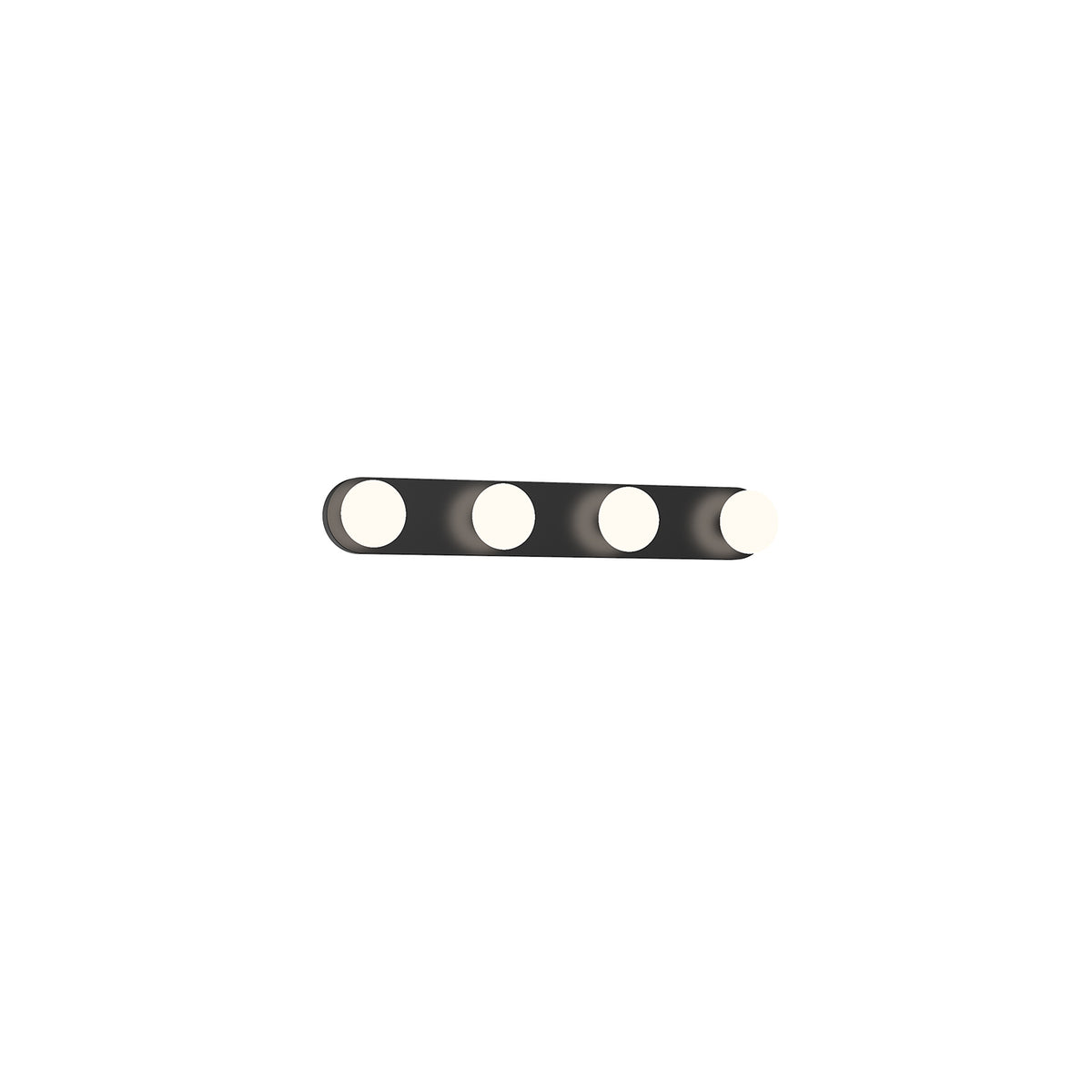 Barre d'éclairage de salle de bain Rezz Noir, 16" – vue 2
