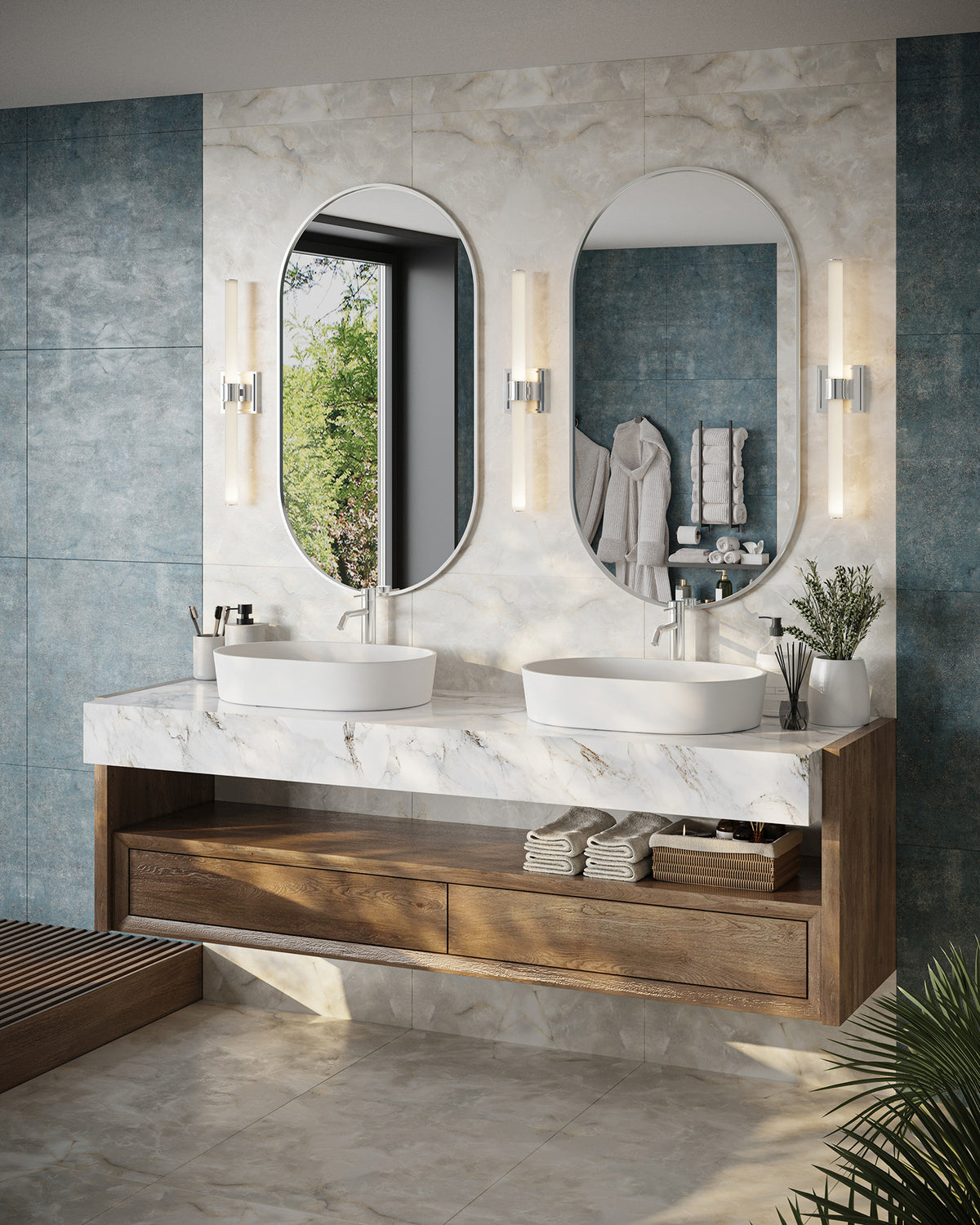 Barre d'éclairage de salle de bain Rona Chrome – vue 3