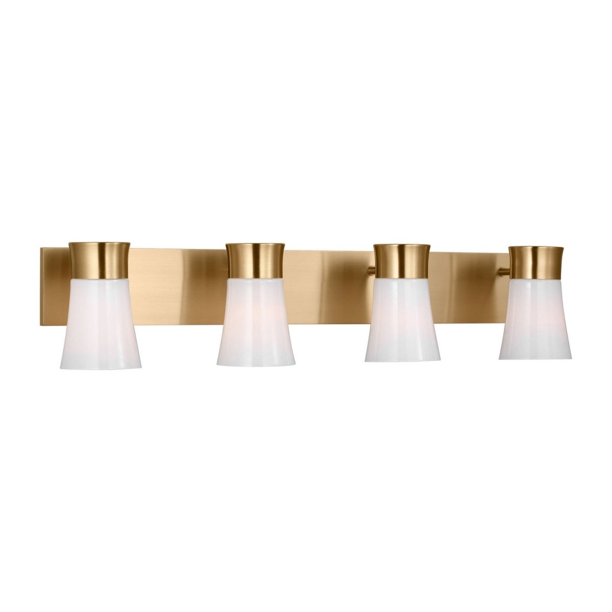 Luminaire de vanité Roy - Laiton satiné 4 by Visual Comfort Studio | Luminaires & cie