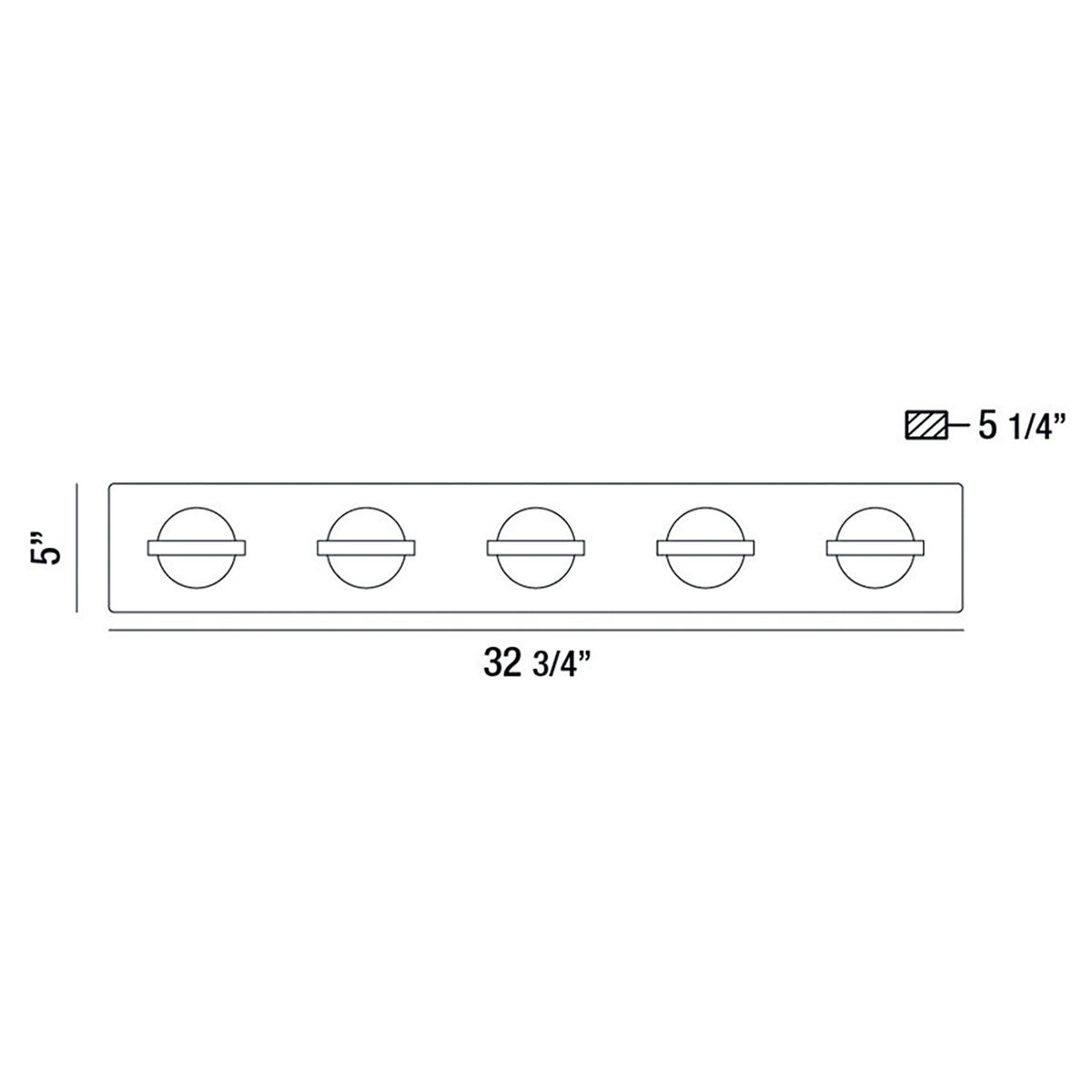 Luminaire de vanité Ryder Or, 32 3/4" – vue 4