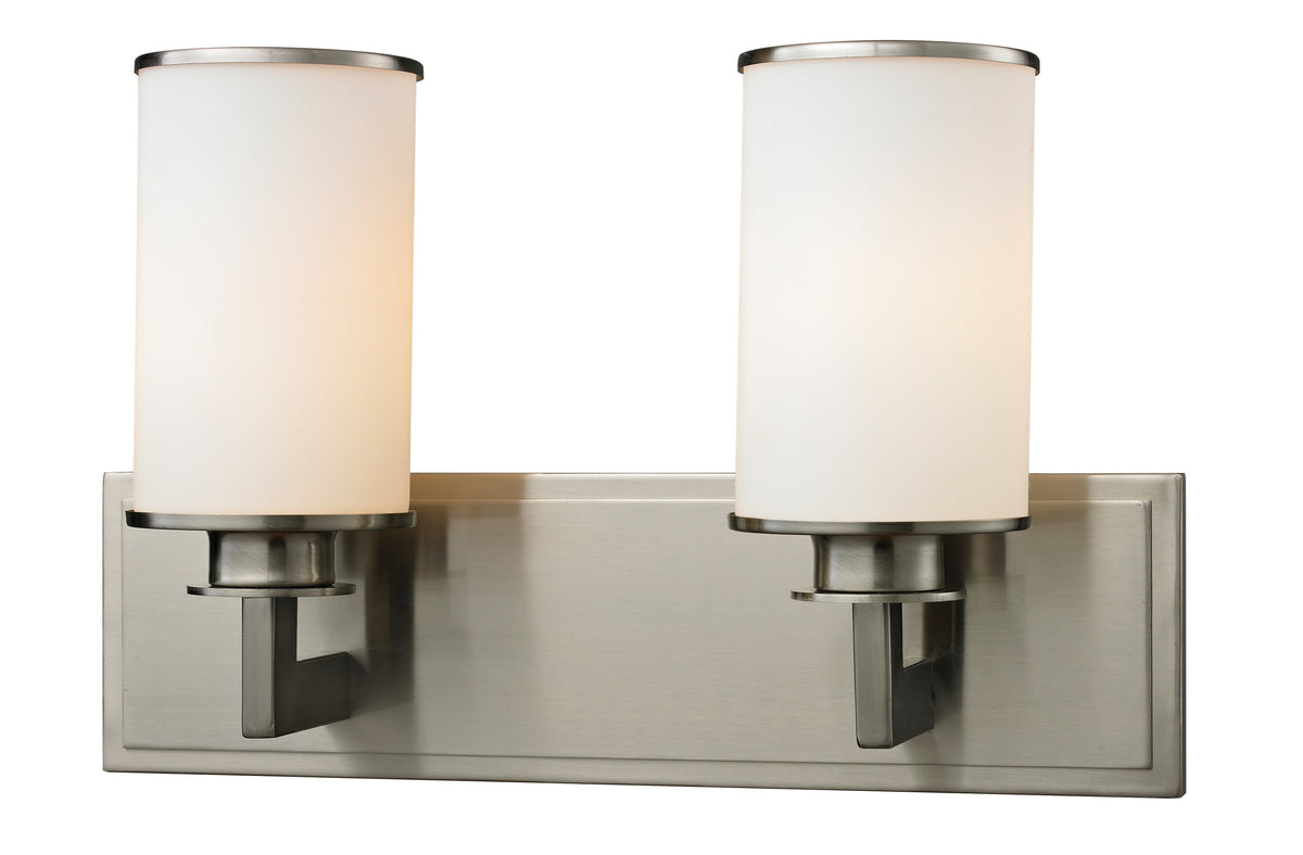 Luminaire de vanité Savannah Nickel brossé, Opale mate, 16 1/8" – Z-Lite
