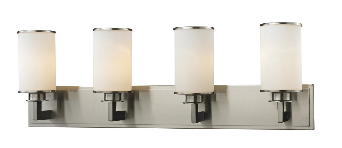 Luminaire de vanité Savannah Nickel brossé, Opale mate, 31 1/2" – Z-Lite