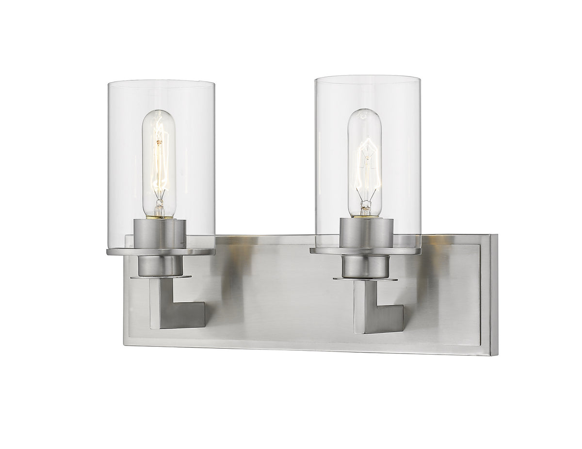 Luminaire de vanité Savannah Nickel brossé, Transparent, 16 1/4" – Z-Lite