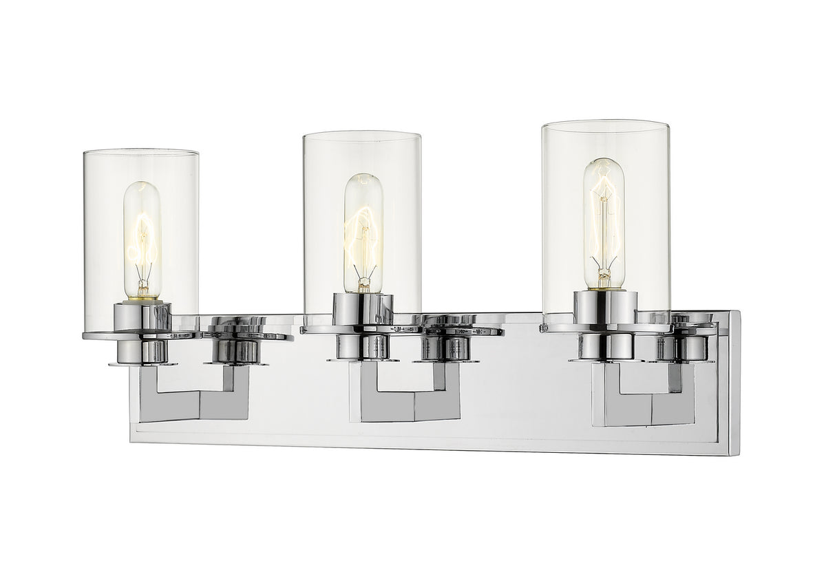 Luminaire de vanité Savannah Chrome, Transparent, 23" – Z-Lite