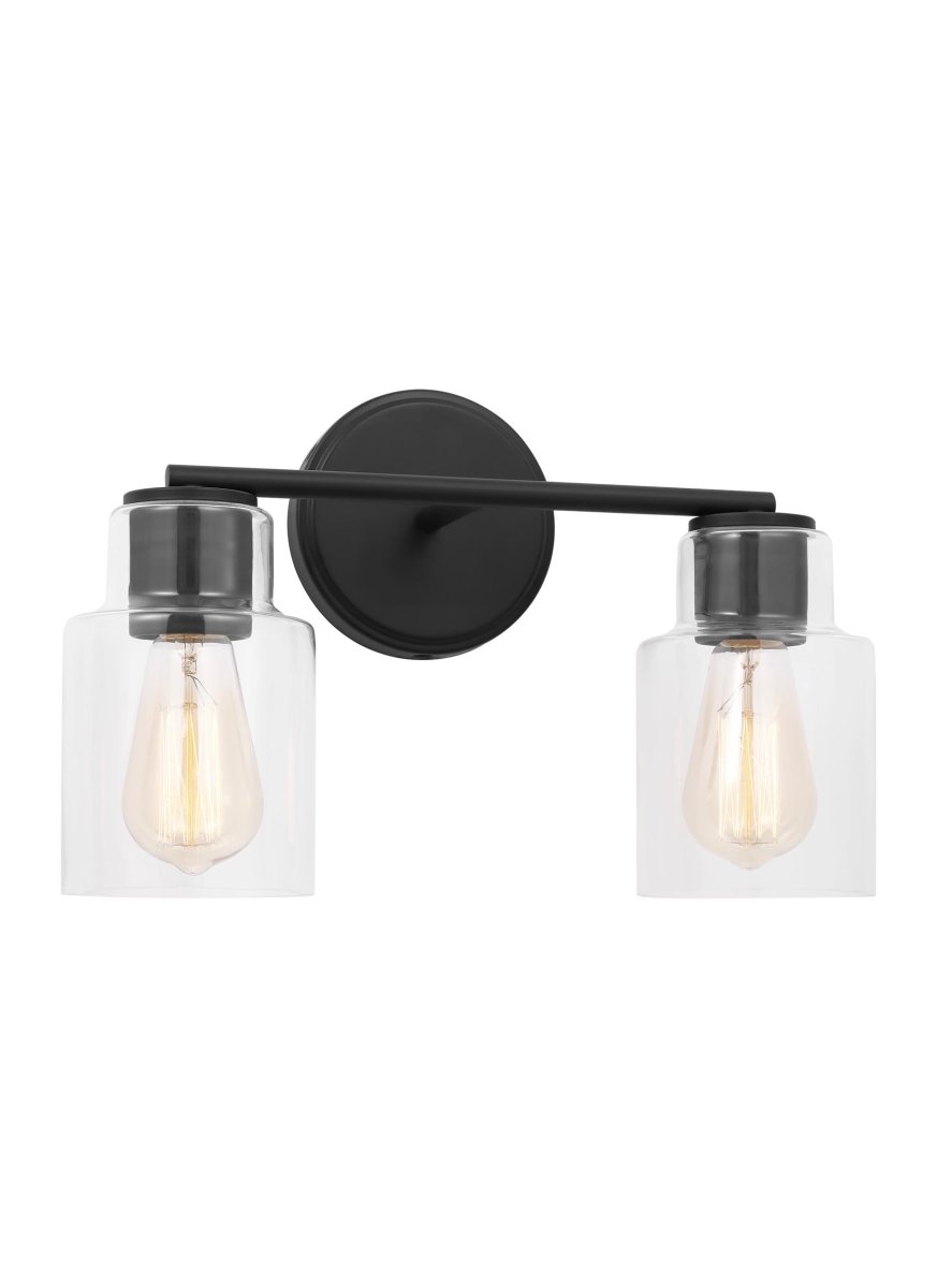 Luminaire de vanité Sayward - Noir de minuit 14 1/8" by Visual Comfort Studio | Luminaires & cie