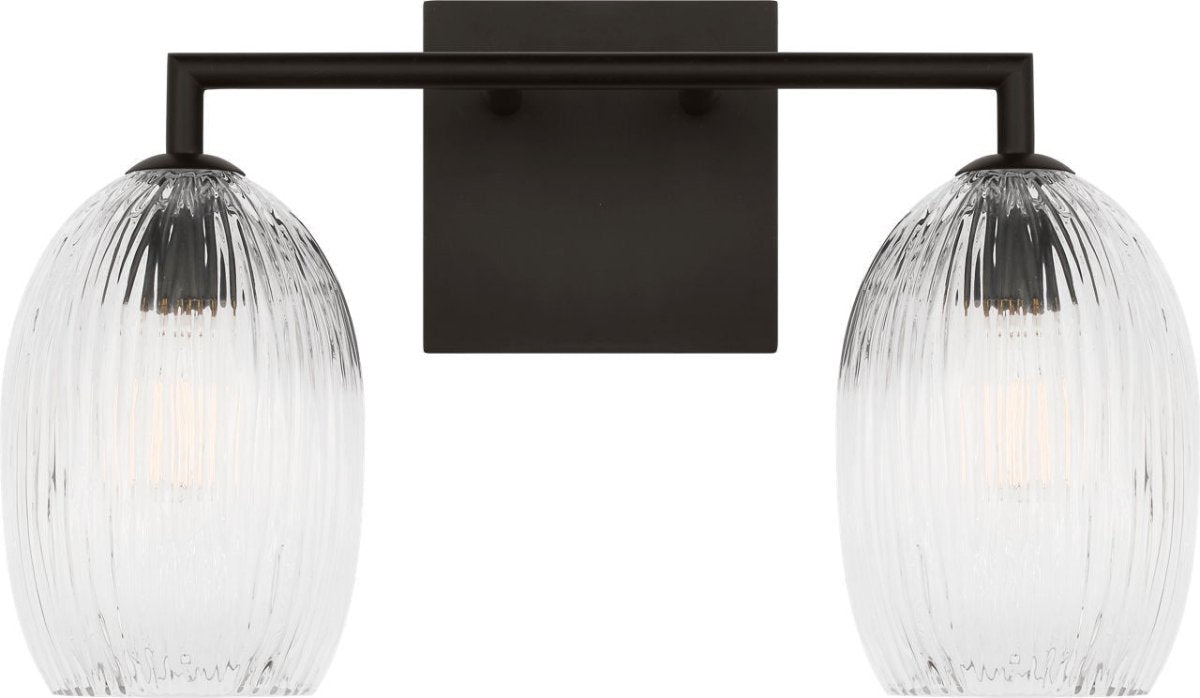 Luminaire de vanité Serafina - Nickel poli 27" by Visual Comfort Studio | Luminaires & cie