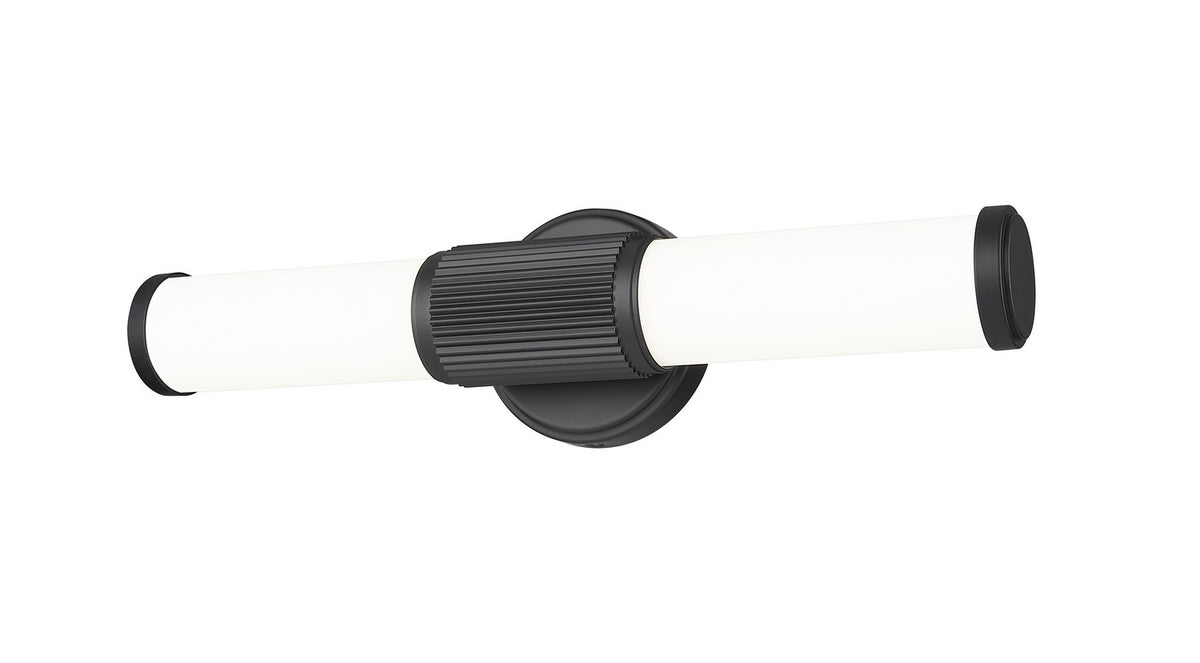 Barre d'éclairage de salle de bain Solange Noir mat, 18 1/2" – vue 2