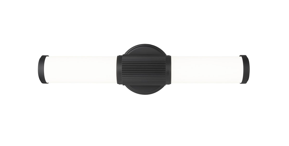 Barre d'éclairage de salle de bain Solange Noir mat, 18 1/2" – vue 3