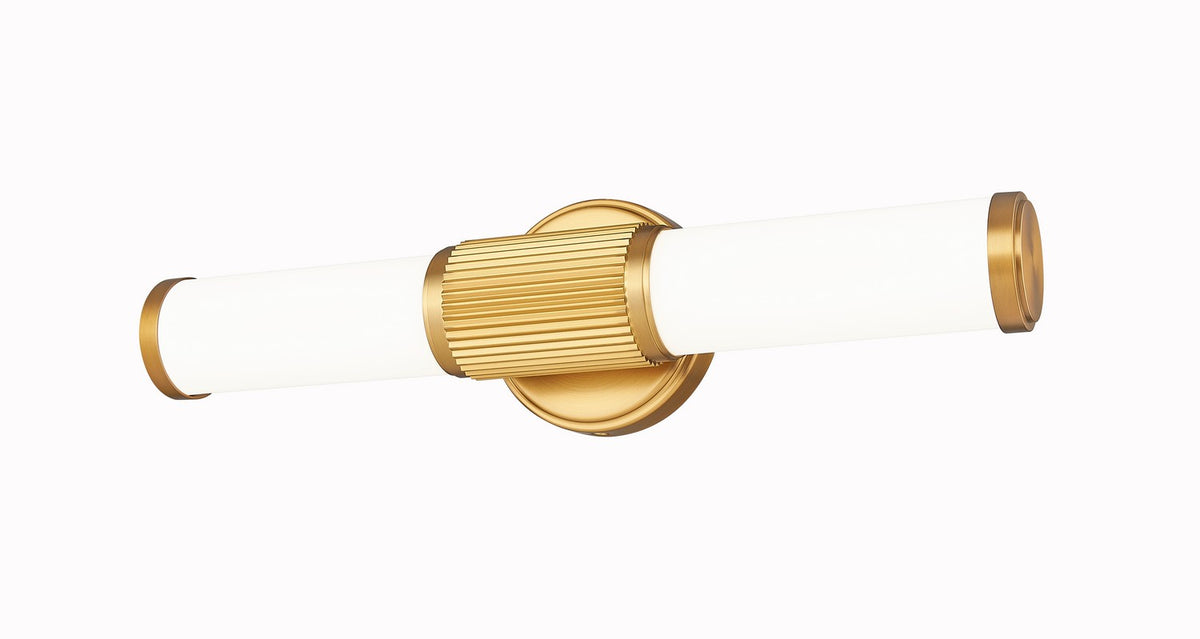 Barre d'éclairage de salle de bain Solange Or moderne, 18 1/2" – vue 2