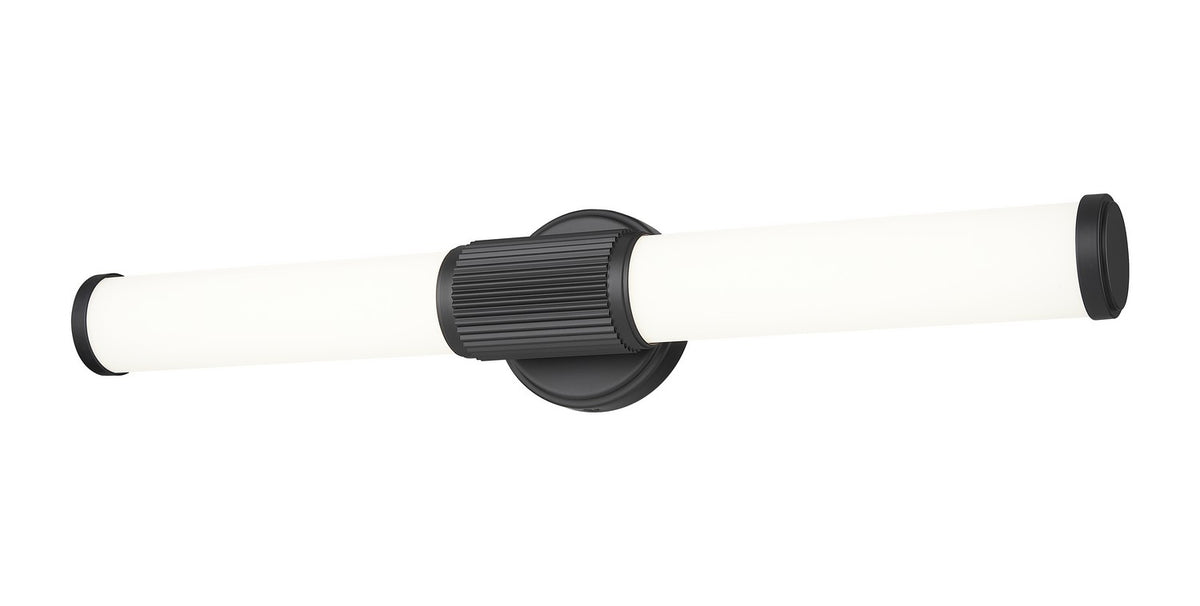Barre d'éclairage de salle de bain Solange Noir mat, 25 1/2" – vue 2