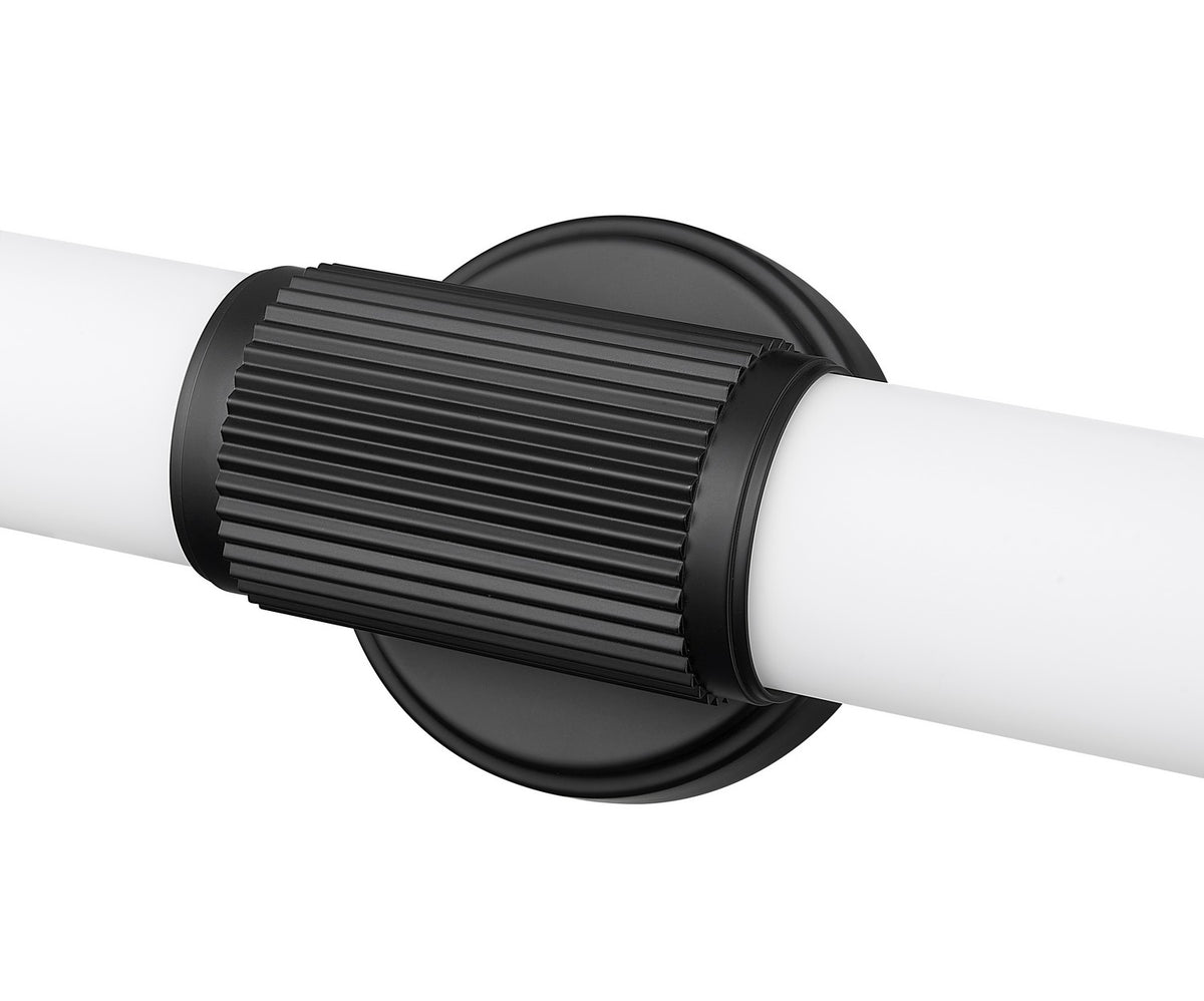 Barre d'éclairage de salle de bain Solange Noir mat, 25 1/2" – vue 5