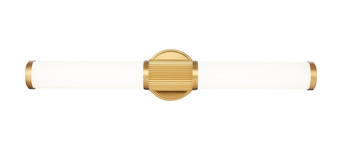 Barre d'éclairage de salle de bain Solange Or moderne, 25 1/2" – vue 3