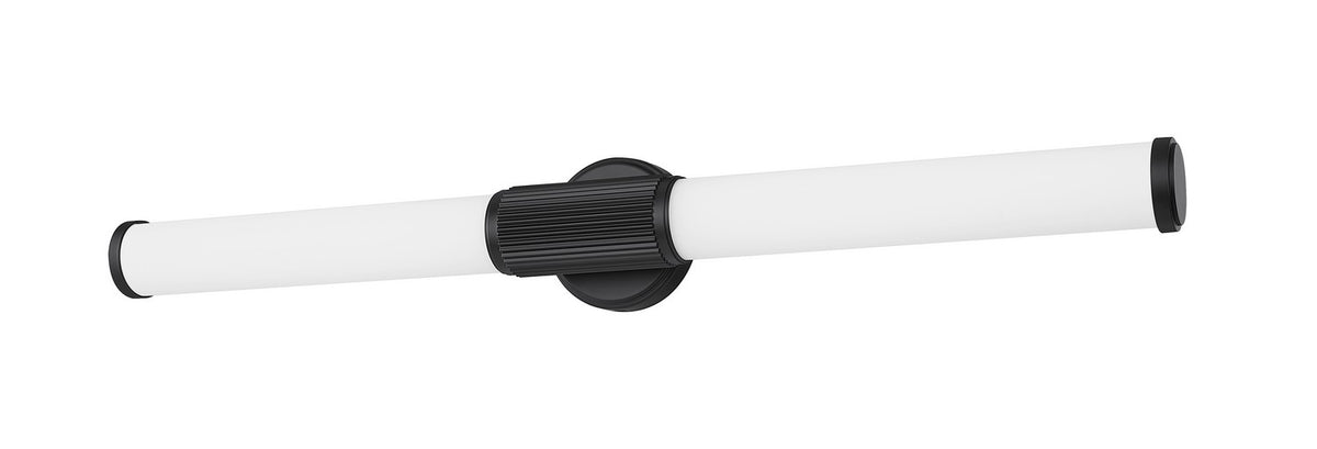 Barre d'éclairage de salle de bain Solange Noir mat, 32 1/2" – vue 4