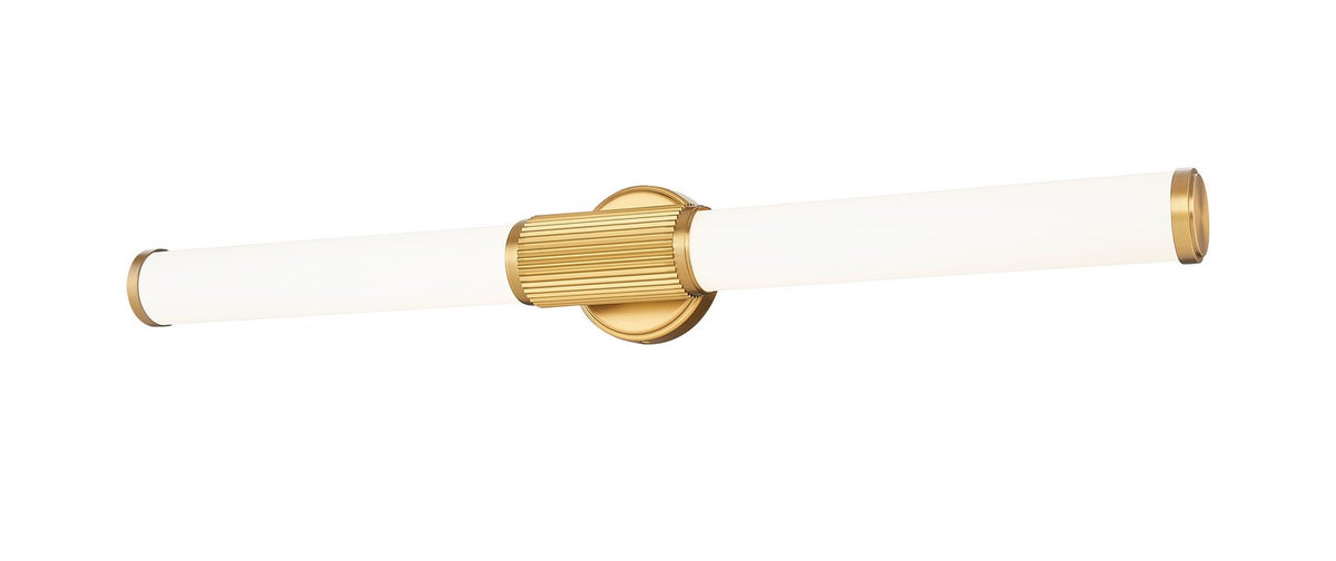 Barre d'éclairage de salle de bain Solange Or moderne, 32 1/2" – vue 2
