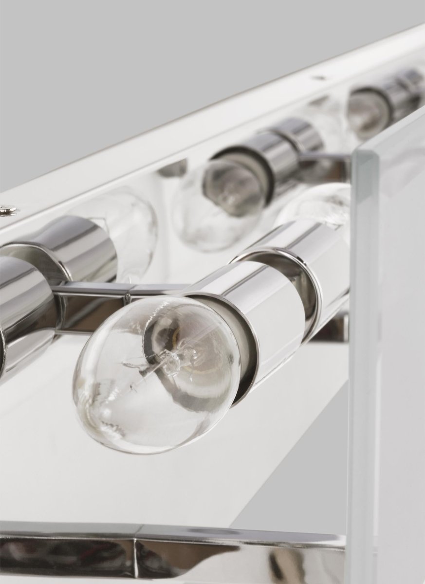 Luminaire de vanité Syll - Nickel brossé 26" Ampoules DEL incluses by Visual Comfort Studio | Luminaires & cie