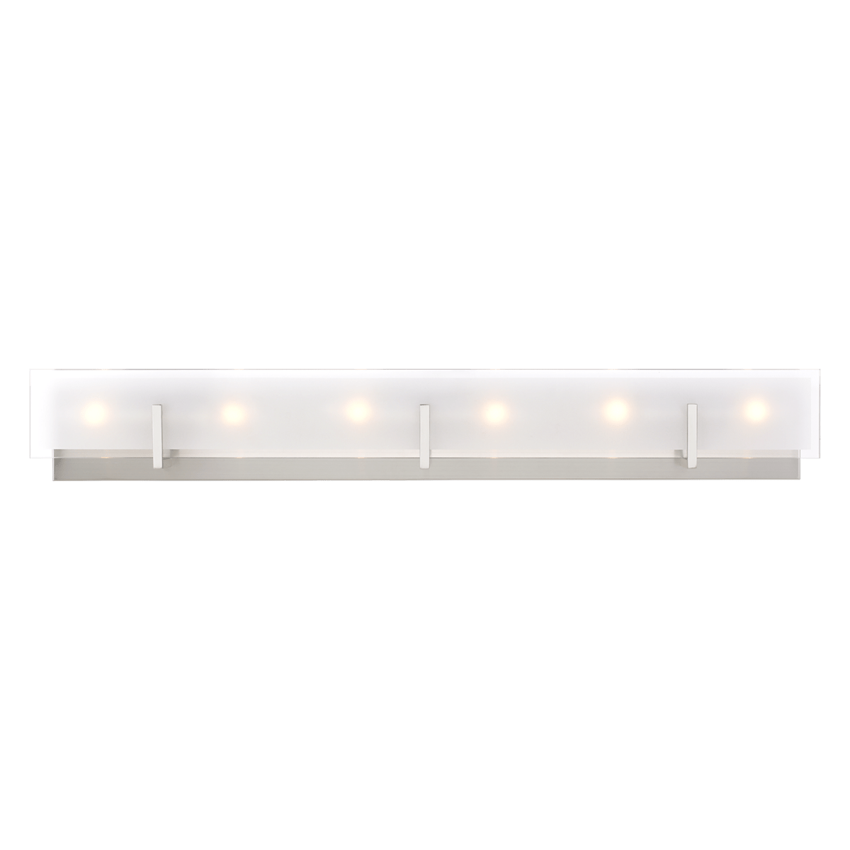 Luminaire de vanité Syll - Nickel brossé 38" Ampoules non - incluses by Visual Comfort Studio | Luminaires & cie