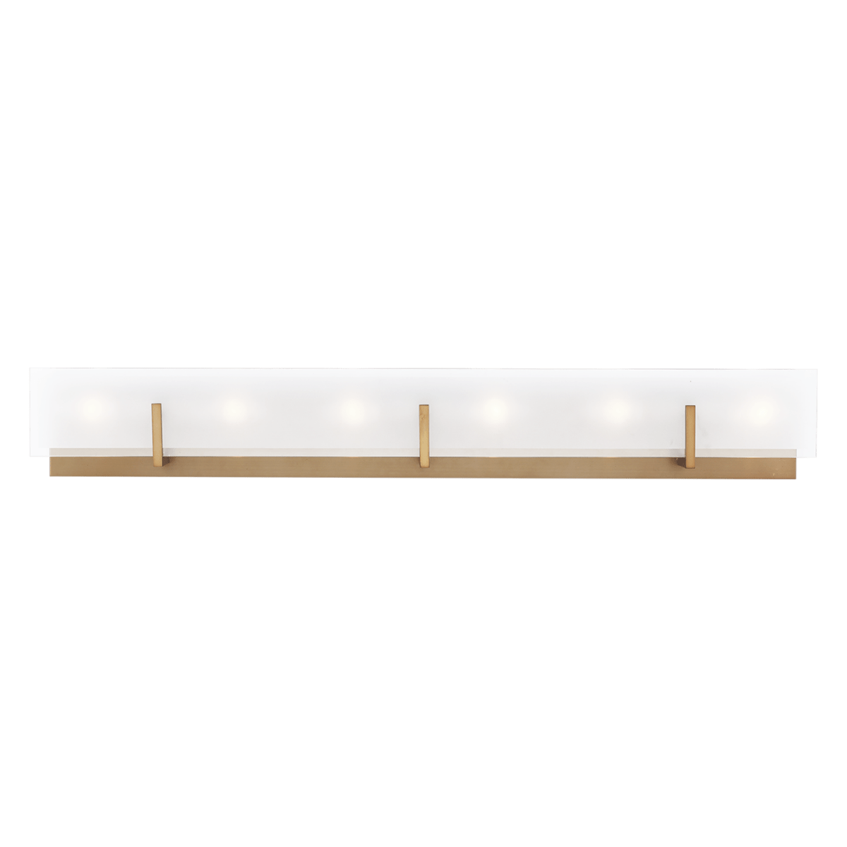 Luminaire de vanité Syll - Laiton satiné 38" Ampoules DEL incluses by Visual Comfort Studio | Luminaires & cie