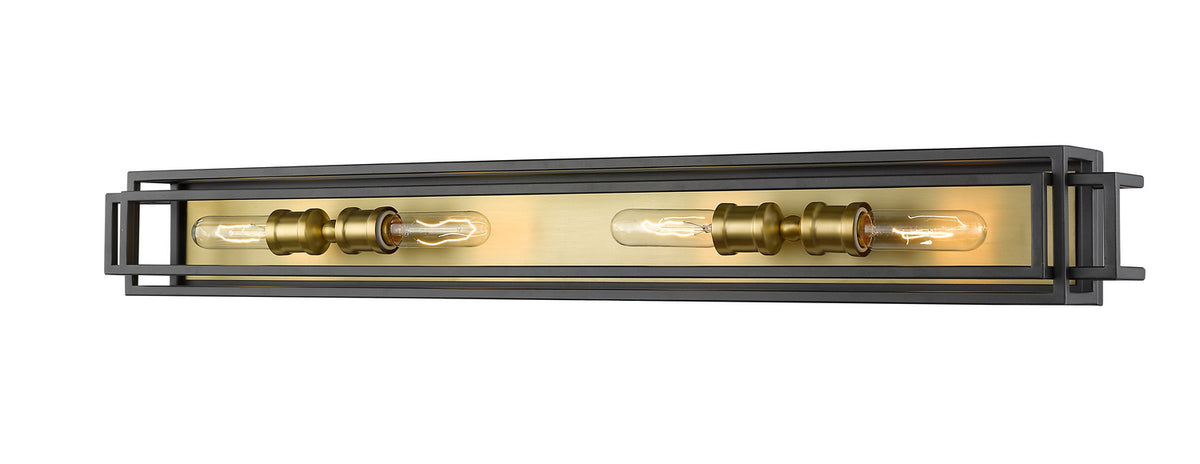 Luminaire de vanité Titania Bronze + Laiton vieilli, nombre ampoules 4 – Z-Lite