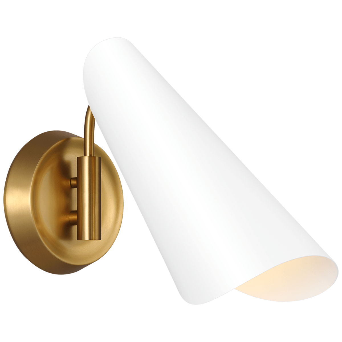 Luminaire de vanité Tresa - Matte blanc et laiton brûlé 5 1/4" by Visual Comfort Studio | Luminaires & cie